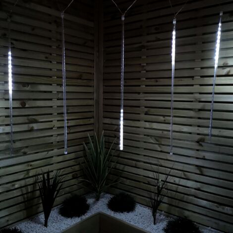Christmas Tree Snowing Shower Lights - 150 White LEDs - 70cm Long