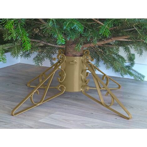 Christmas Tree Stand - Premium (4 legs) - Gold - 3