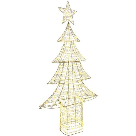Christmas Tree with 240 LEDs Warm white 181 cm PET vidaXL
