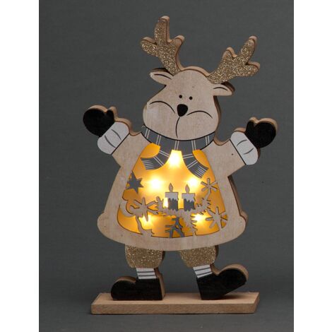 Christmas Wooden Hanging Decoration Reindeer Shape