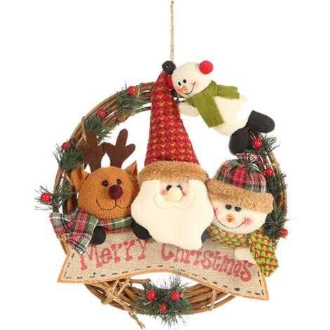 Christmas Wreath, Christmas Decoration for Door, Christmas Garland for Wall Door Christmas Garland Fireplace Decoration