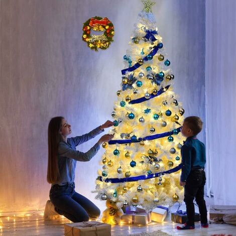 Christmas Xmas Tree Hausen Traditional White Indoor Artificial Trees Decoration