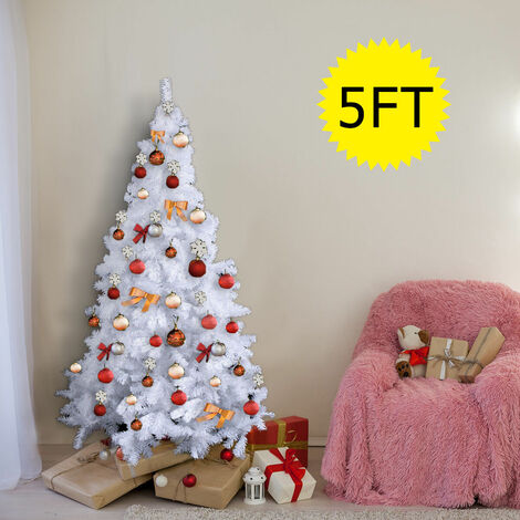 Christmas Xmas Tree Hausen Traditional White Indoor Artificial Trees Decoration