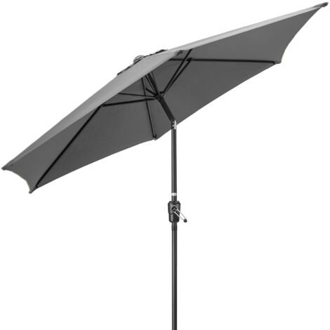 Aluminium 2.7m Tilt Parasol - Grey