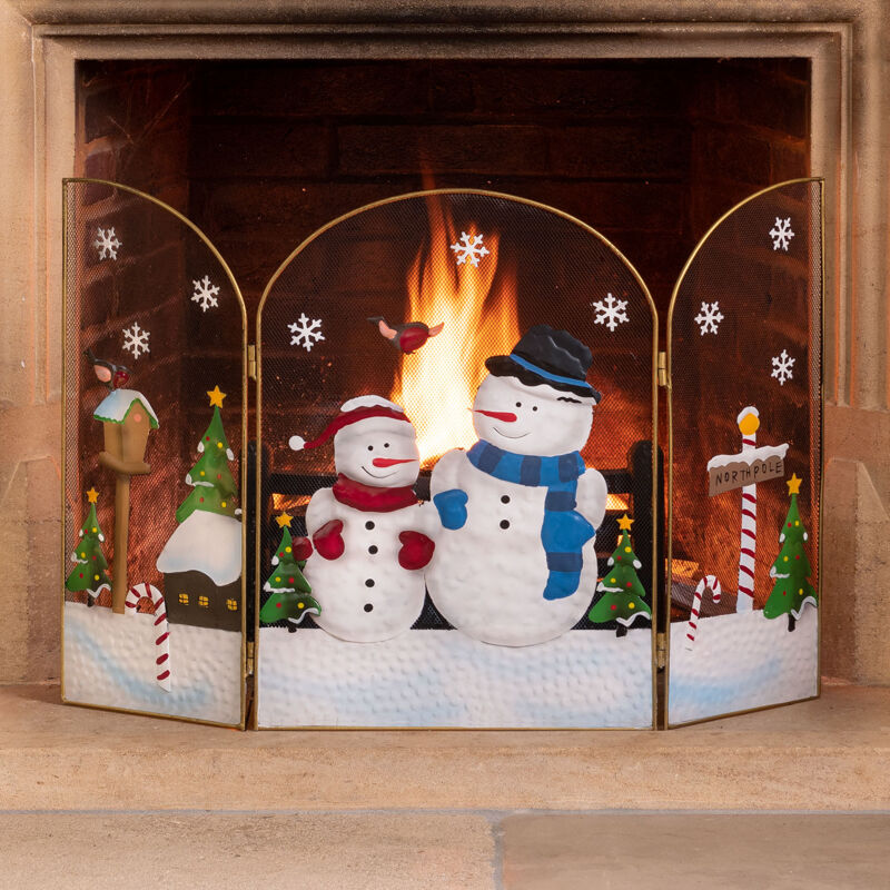 Snowman Fireguard (Height: 49cm) - CHRISTOW