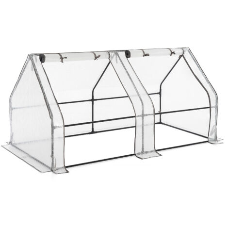Christow Large Reinforced Grow Tunnel Greenhouse - 2 Section