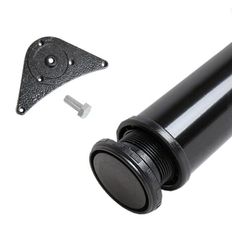 Chrom glänzendes Tischbein 820mm Höhe ø 60mm Möbelfuss Tischstempel aus Stahl