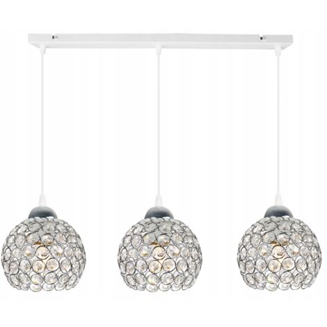 CHROM HÄNGELAMPE KRONLEUCHTER DECKENLEUCHTER LED KRISTALL