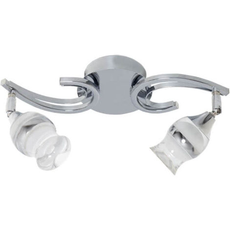 Chrom-Sternzeichenlampe 2x5W 4000K 800lm (22x37x12cm)
