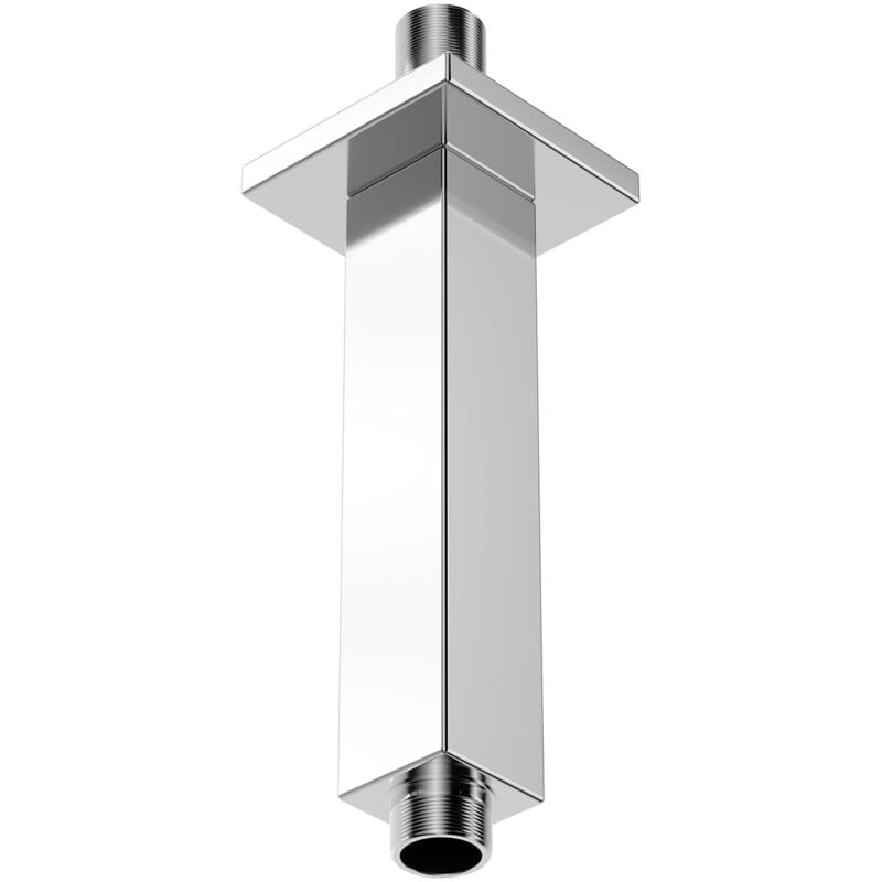 Cubix Polished Chrome 150mm Square Vertical Shower Arm - Wholesale Domestic