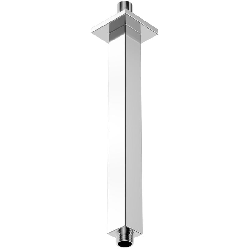 Cubix Polished Chrome 300mm Square Vertical Shower Arm - Wholesale Domestic