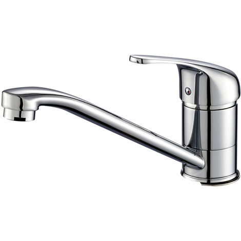 Chrome Elegante Monomando Lavabo del Baño Grifo de la Cocina Fregadero