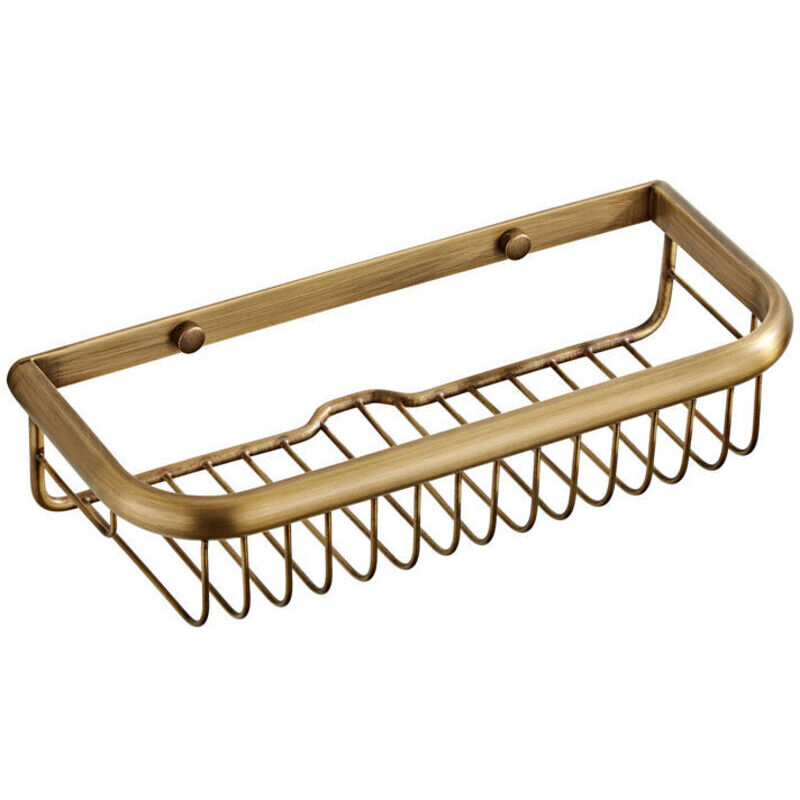 L'ancienne Étagère de Bain antirouille Caddy de Douche, Panier rectangulaire Mural pour shampooing conditionneur Organisateur de Cuisine de Salle de