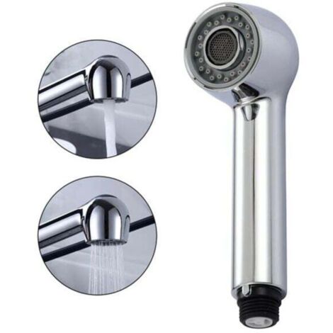 Chrome Faucet Sprayer with 2 Spray Patterns, Kitchen Mixer Tap Shower Head