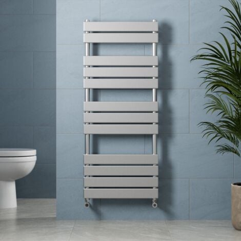 GALIFLO Chrome Flat Panel Heated Towel Rail Bathroom Radiator 1200 x 500mm