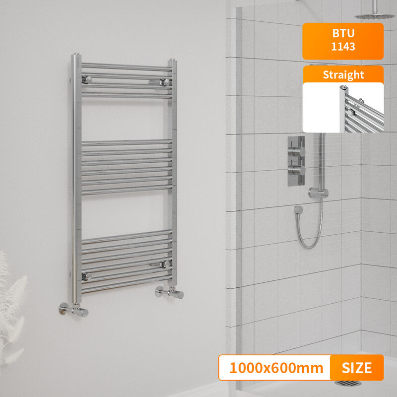Image of NRG - Chrome Heated Towel Rail&hellip;