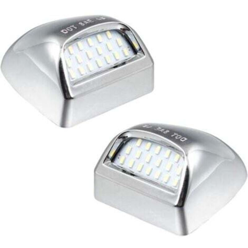 Image of Chrome LED license plate light compatible&hellip;