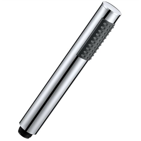Chrome Pencil Style Single Function Shower Head Rub Clean Nozzles 1/2"" BSP