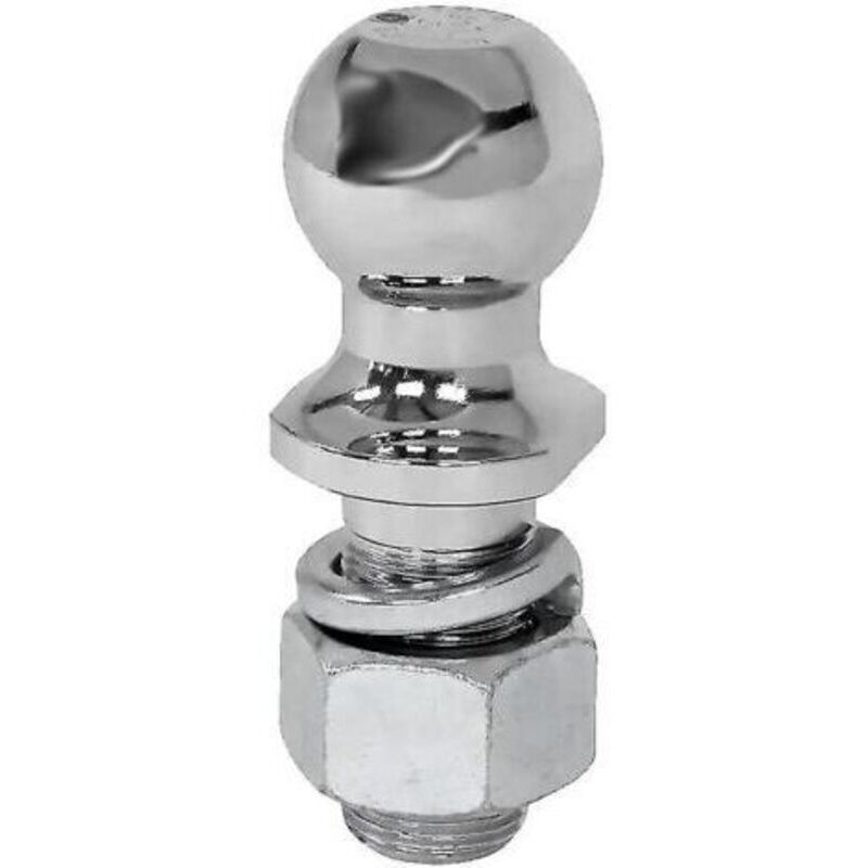 Chrome-plated tow ball with 50mm diameter capacity, trailer parts, RV accessories