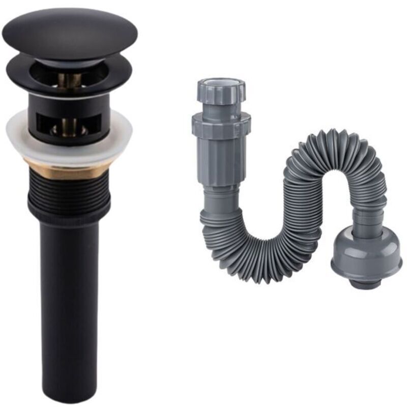 Image of Chrome Pop-Up Bathroom Sink Drain, Universal&hellip;