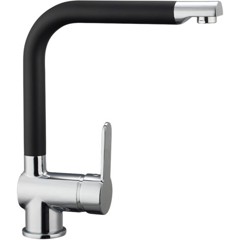 Chrome rubinetto lavabo RIO HD / nero