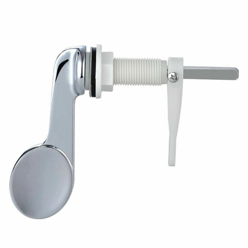 Chrome Toilet Cistern Lever Handle Disabled Flush Tank Paddle Replacement wc - Chrome