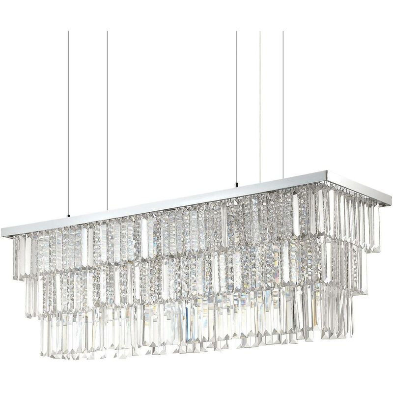 Ideal Lux - Martinez - 8 Light Ceiling Pendant Chrome