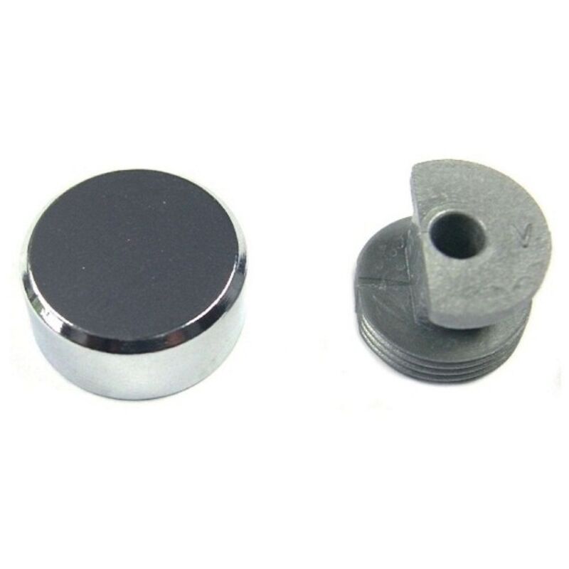 Chromierte Messing-Eisschiene 18 mm ø, 4 Stück