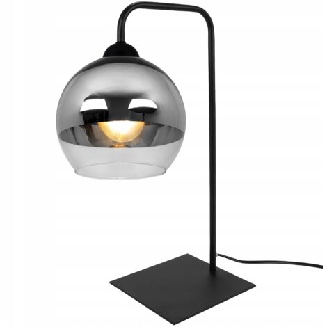 Chromkugel-LED-Nachttischlampe