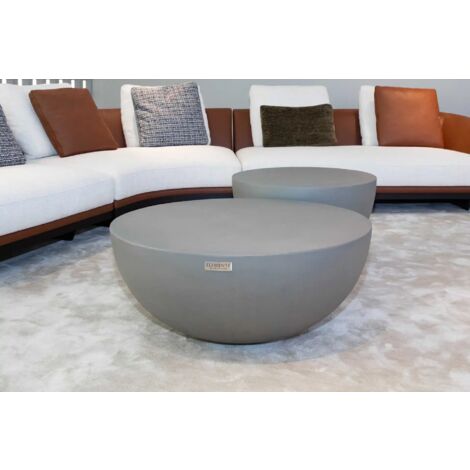 CHRONOS Table basse en béton stable facile d’entretien 87 x 87 x 35.6 cm