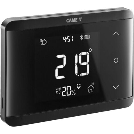 Chronothermostat Bluetooth intégré noir Came TH/700 BK BT 845AA-0090
