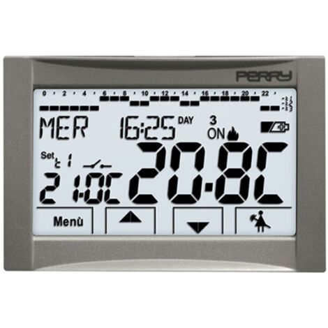 Chronothermostat Perry encastré Touch Screen Universel à Batterie CDS26