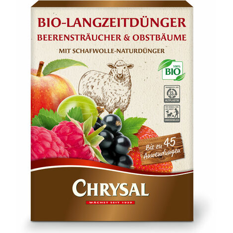 Chrysal Bio-Langzeitdünger Beerensträucher und Obstbäume - 700 g