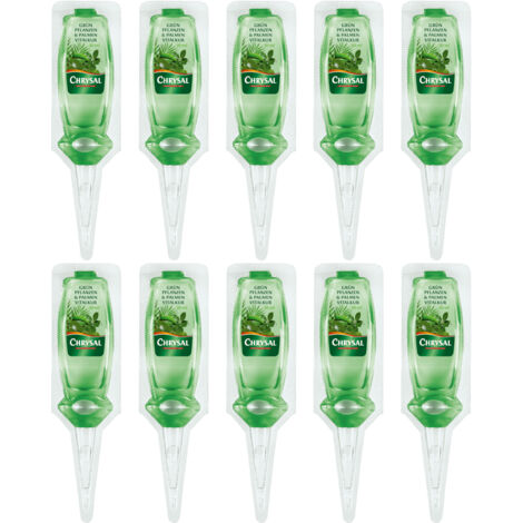 Chrysal Grünpflanzen und Palmen Vitalkur - 10x 30 ml