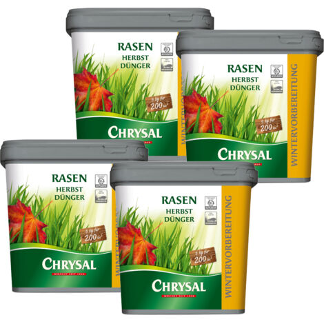 Chrysal Herbstrasendünger 20 kg - Herbst Rasendünger für 800 m²