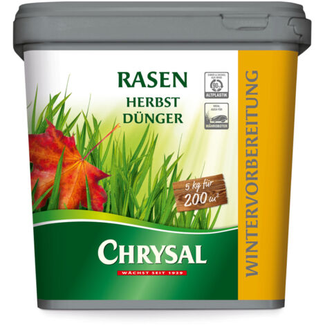 Chrysal Herbstrasendünger 5 kg - Herbst Rasendünger für 200 m²