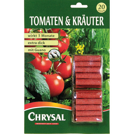 Chrysal Tomaten & Kräuter Düngestäbchen - 20 Stück