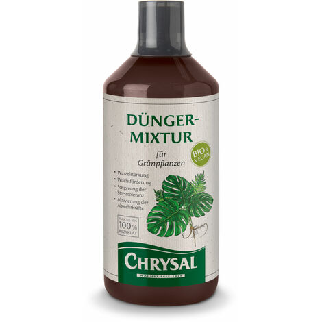 Chrysal Vegane Bio-Dünger-Mixtur für alle Grünpflanzen - 1000 ml