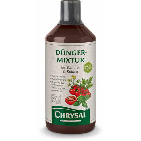 Chrysal Vegane Bio-Dünger-Mixtur für Tomaten & Kräuter - 1000 ml