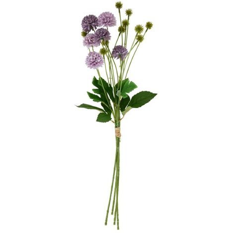 Chrysanthemum Bouquet - Plastic - H60 cm - Purple
