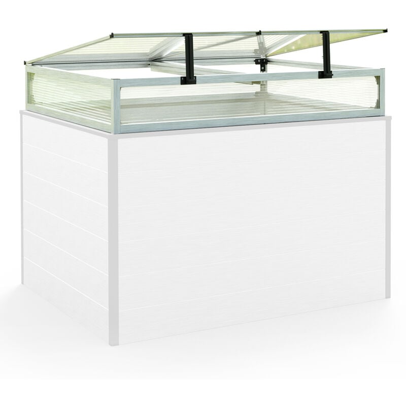 Châssis de jardin en aluminium / Plaques double paroi Serre pour plantes pour jardin, balcon, fenêtre de toit avec ouverture, résistant aux uv et aux