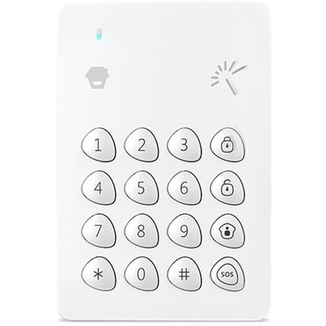 Chuango KP-700 Tastiera digitale wireless con lettore RFID per sistema di allarme di sicurezza domestica - Abilita/Disabilita allarme - Blocco automatico - Tastiera standalone con batteria