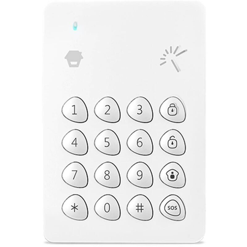 Image of KP-700 Tastiera digitale wireless con lettore rfid per sistema di allarme di sicurezza domestica - Abilita/Disabilita allarme - Blocco automatico