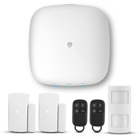 Chuango LTE-400 - Allarme domestico senza fili con sirena - Sistema di sicurezza domestica - Apriporta e finestra - Hub, sensori e telecomando - Allarme intelligente Wifi/4G