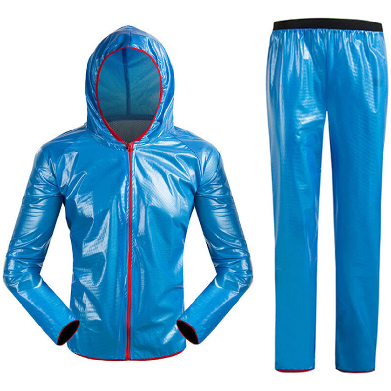 

Chubasquero de Ciclismo con Capucha para Hombre Mujer Impermeable Chaqueta / Pantalones / Chaqueta y Pantalones Cortavientos Impermeable Trajes de