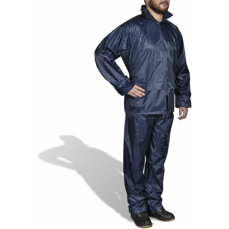 

Chubasquero impermeable pantalón sudadera hombre azul marino XL