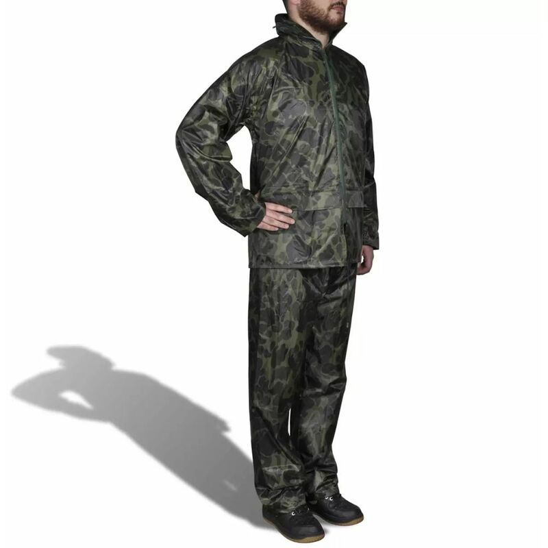 

Chubasquero impermeable pantalon sudadera hombre camuflaje XXL