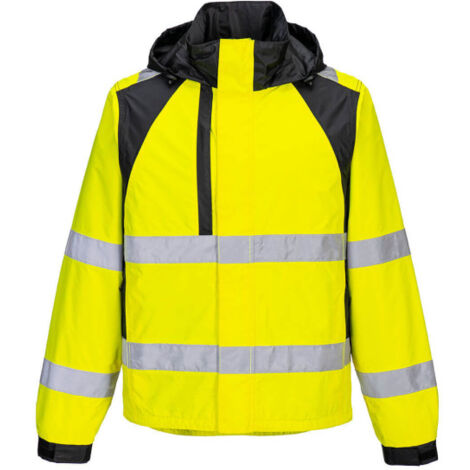 Chubasquero WX2 Eco Alta Visibilidad Naranja/Negro, impermeable CD860 M Amarillo / Negro