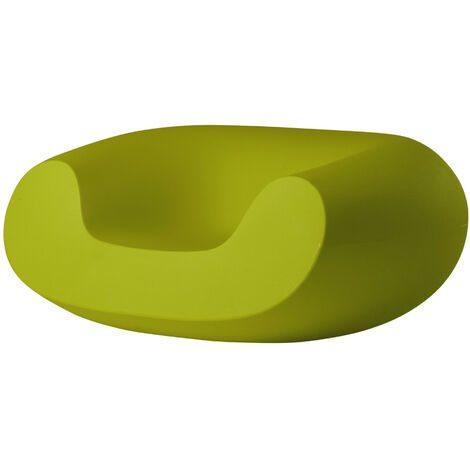 Chubby Verde lime originale slide di design per giardino esterno interno colorata moderna polietilene made in Italy sedia seduta poltrona