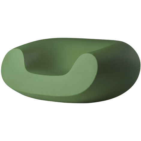 Chubby  Verde malva originale slide di design per giardino esterno interno colorata moderna polietilene made in Italy sedia seduta poltrona